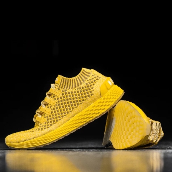 COPY - NOBULL Lemon Drop Knit Runner Yellow Sneakers Size 8 Mens 9.5 Womens - Picture 1 of 9